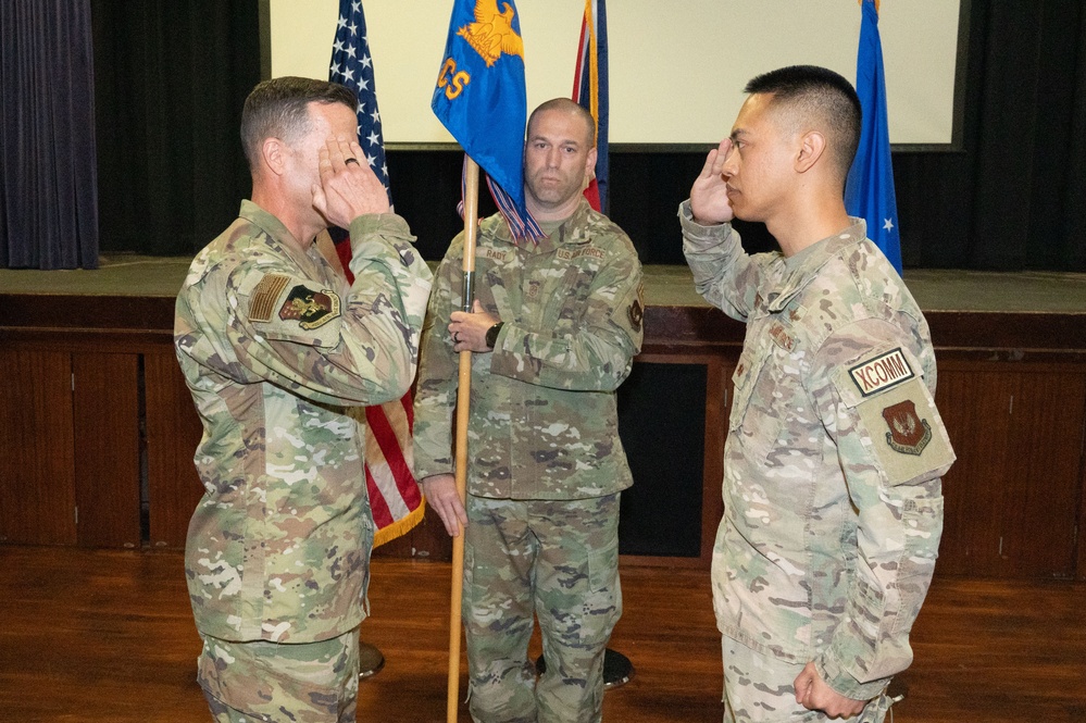 422nd Communications Squadron change of command