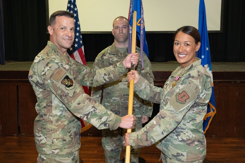 422nd Communications Squadron change of command