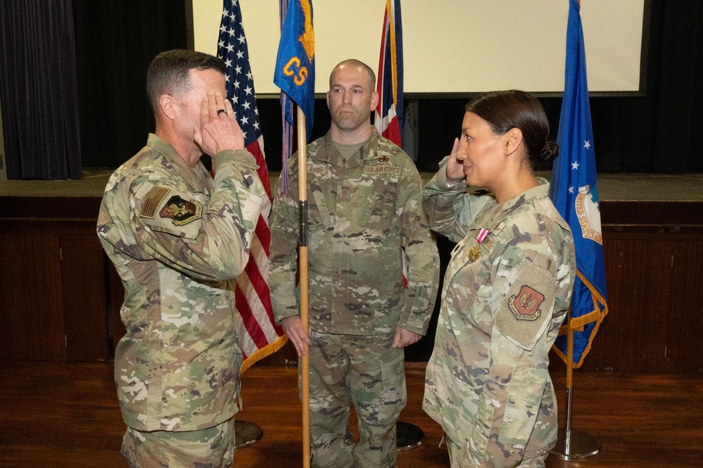 422nd Communications Squadron change of command