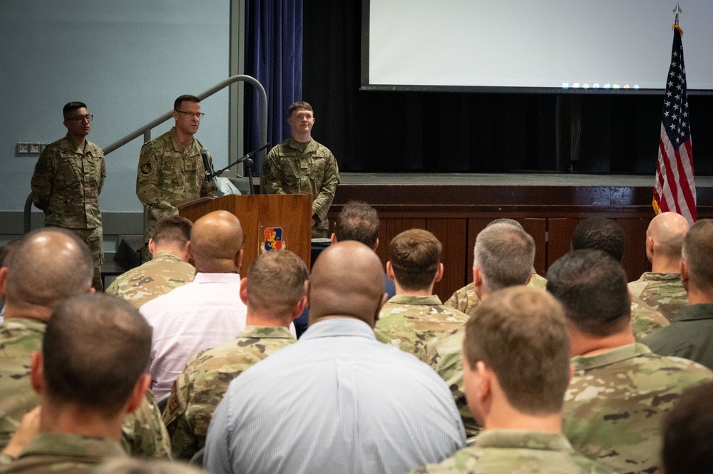 422nd Communications Squadron change of command