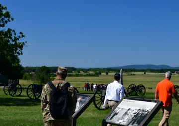JPEO-CBRND walk the grounds of Gettysburg