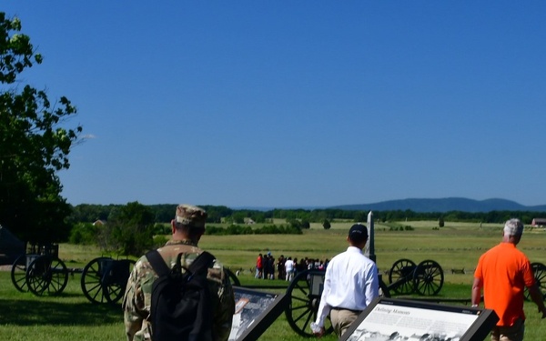 JPEO-CBRND walk the grounds of Gettysburg