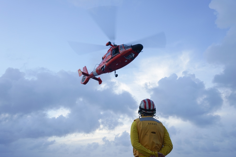 US Coast Guard and US Navy conduct operations in the Atlantic Ocean