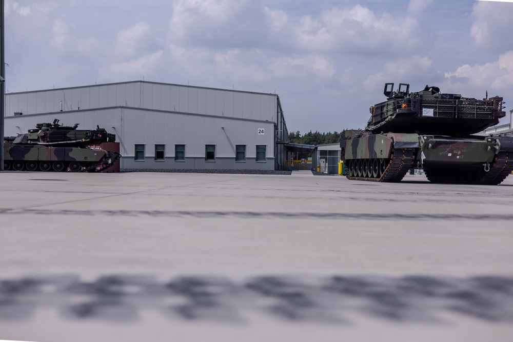 Powidz APS-2 Worksite Begins to Receive Armor Vehicles and Equipment