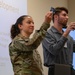 Capt. Melissa Steele, Chief of Training 179th Cyberspace Wing Operation Support Squadron, leads an Electronics for Beginners Workshop.