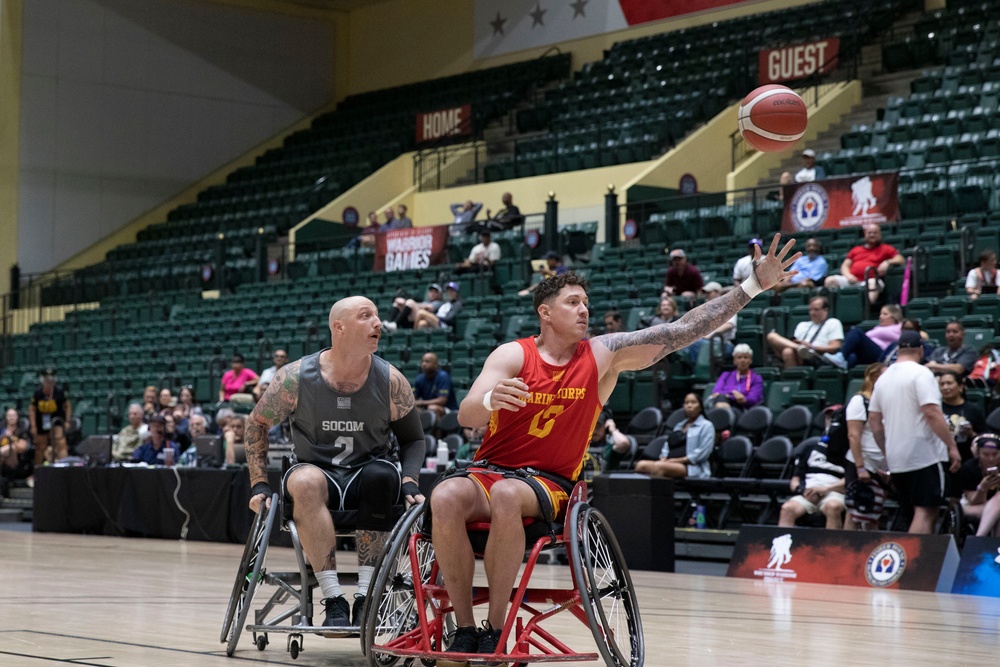 For the bronze: DoD Warrior Games wheelchair basketball game