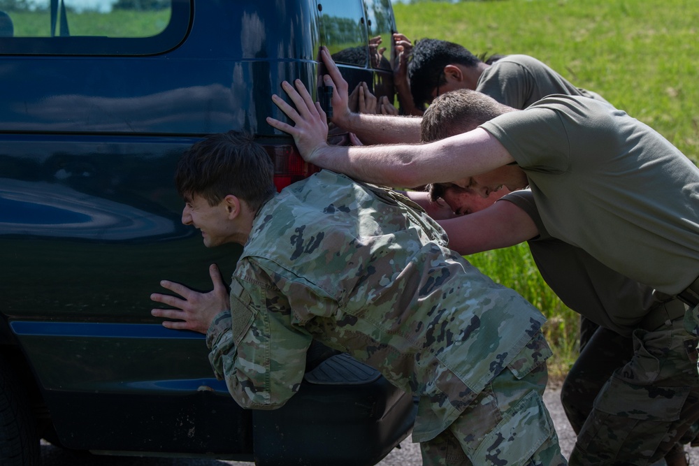 422nd CS and 422nd SFS team up for a Tiger Challenge