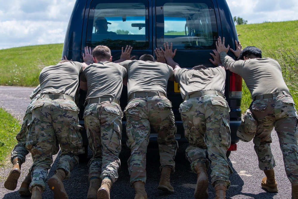 422nd CS and 422nd SFS team up for a Tiger Challenge