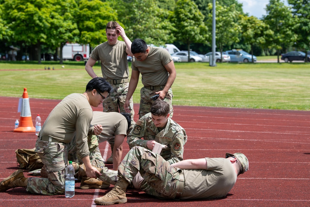 422nd CS and 422nd SFS team up for a Tiger Challenge