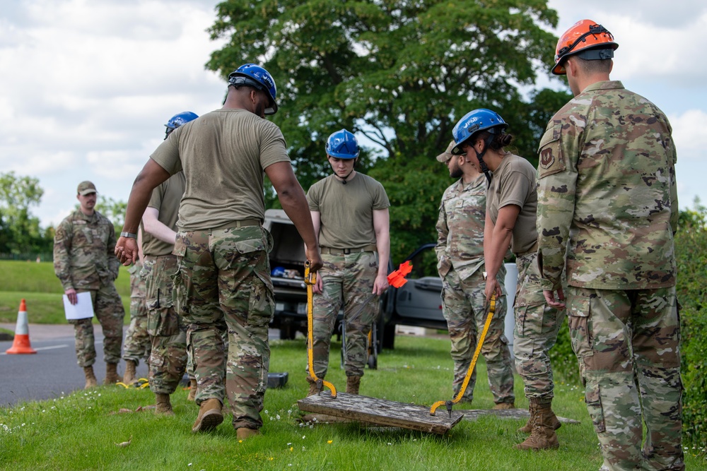 422nd CS and 422nd SFS team up for a Tiger Challenge