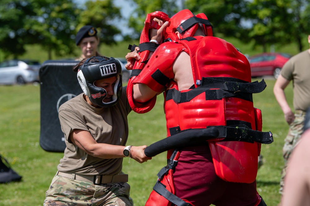 422nd CS and 422nd SFS team up for a Tiger Challenge