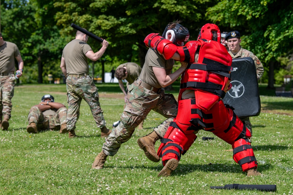 422nd CS and 422nd SFS team up for a Tiger Challenge