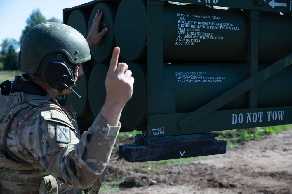 4-133 FAR conducts HIMARS Table XII Live Fire Exercise near Tapa, Estonia