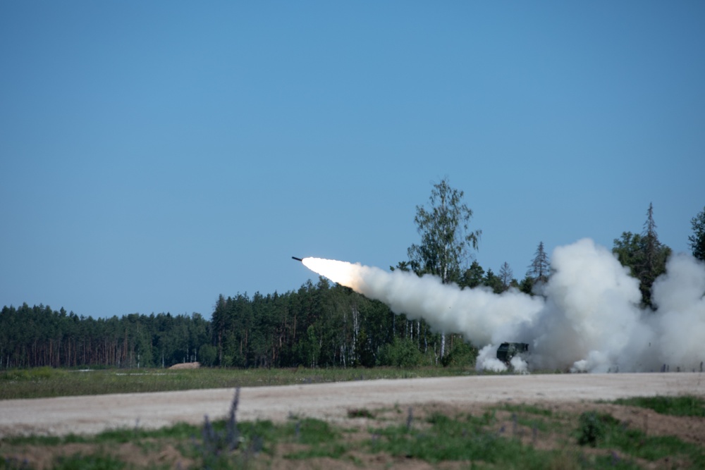 4-133 FAR conducts HIMARS Table XII Live Fire Exercise near Tapa, Estonia