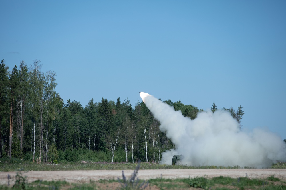 4-133 FAR conducts HIMARS Table XII Live Fire Exercise near Tapa, Estonia