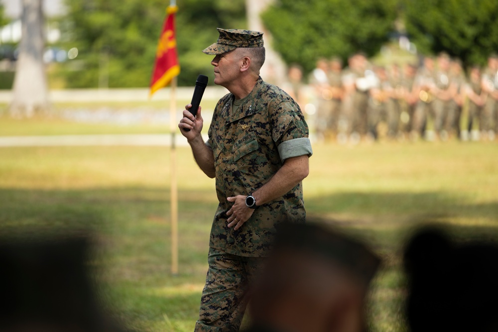 Marine Air Control Group (MACG) 28 change of command ceremony