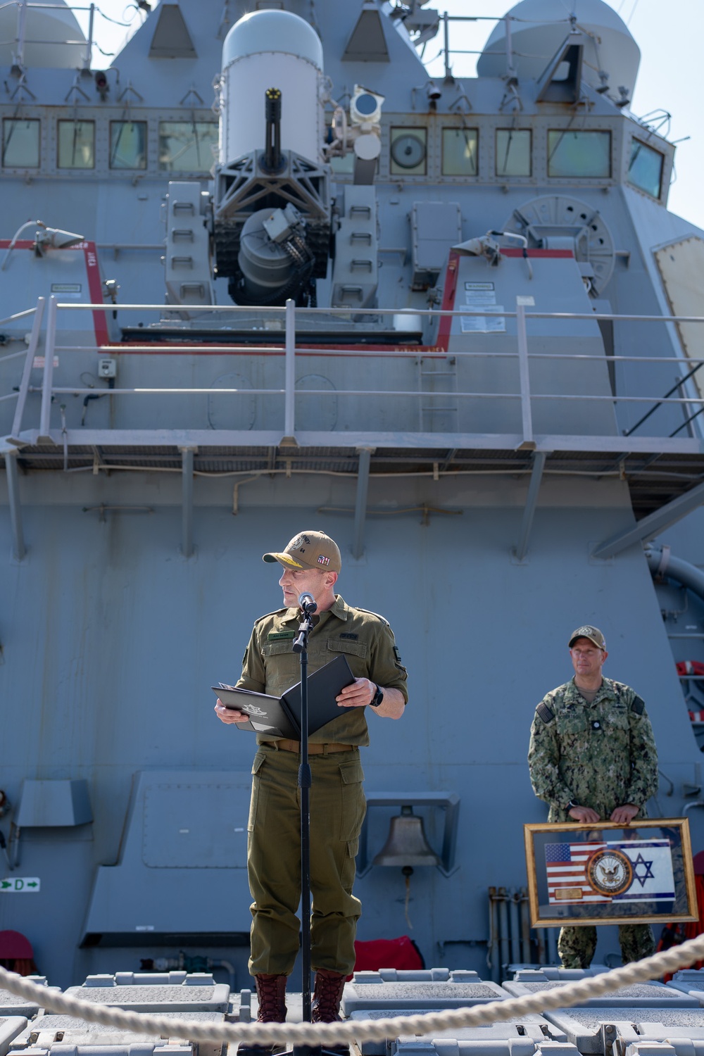 Israeli Defense Force Deputy Chief Visits USS Carney