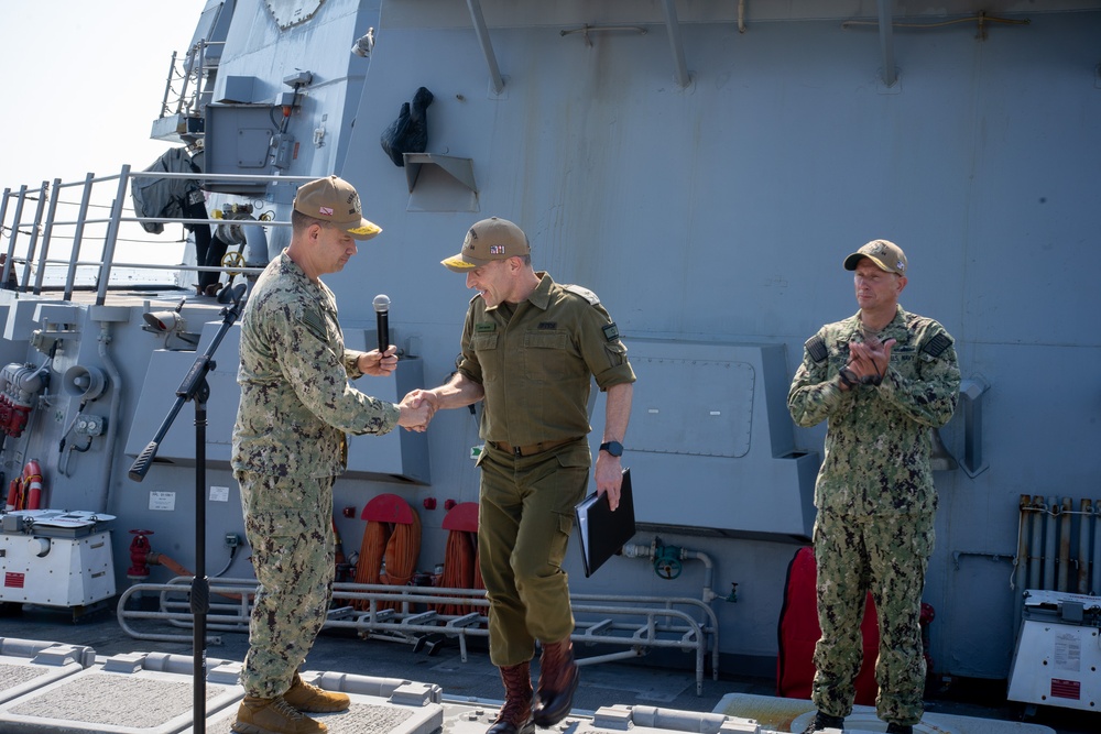 Israeli Defense Force Deputy Chief Visits USS Carney