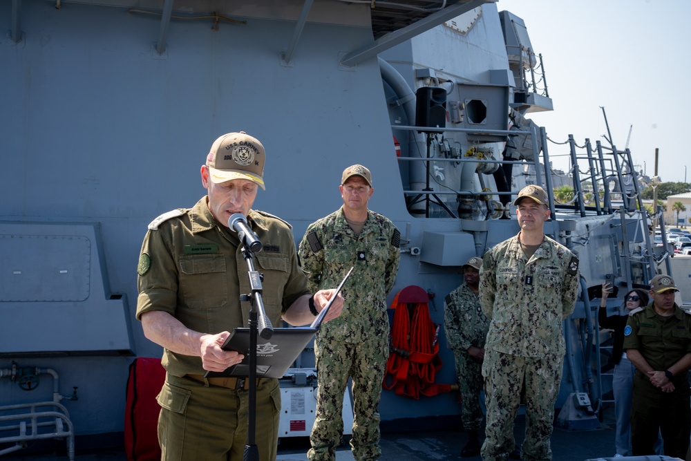 Israeli Defense Force Deputy Chief Visits USS Carney