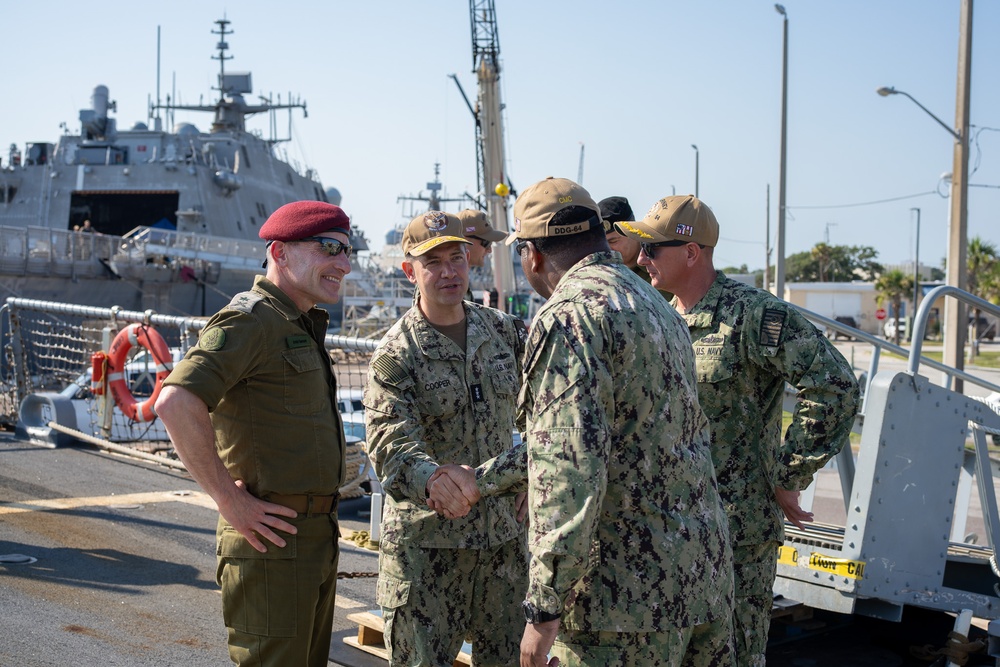 Israeli Defense Force Deputy Chief Visits USS Carney