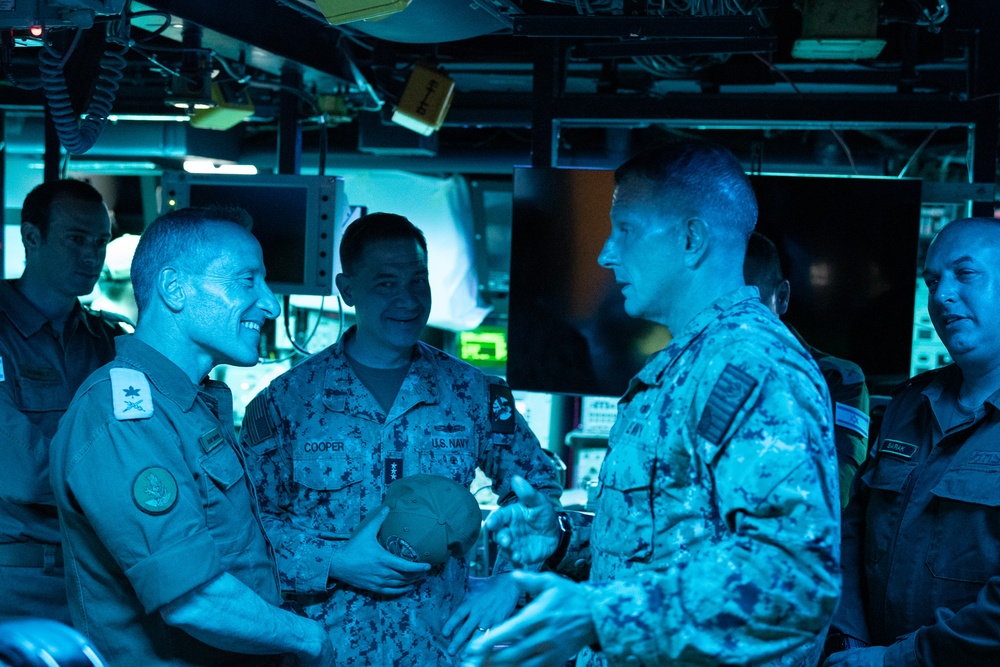 Israeli Defense Force Deputy Chief Visits USS Carney