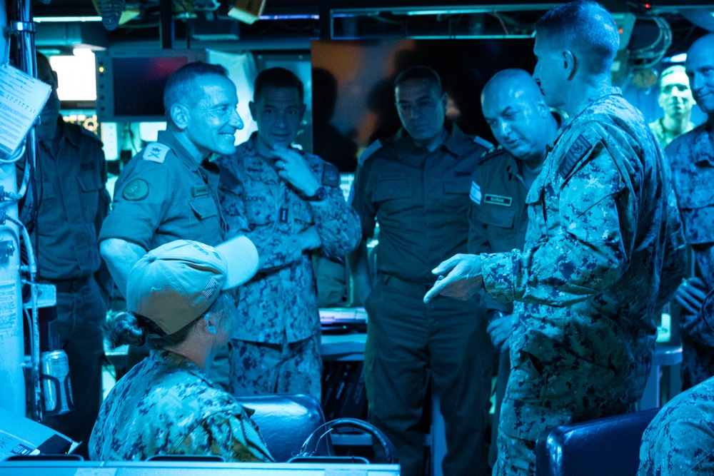 Israeli Defense Force Deputy Chief Visits USS Carney