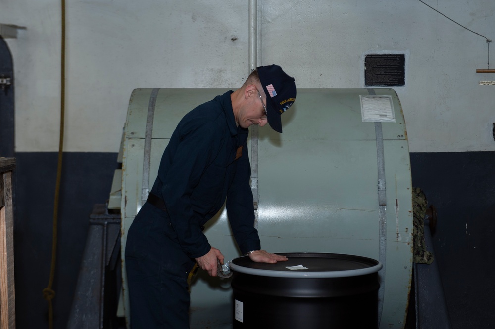 Abraham Lincoln conducts routine operations