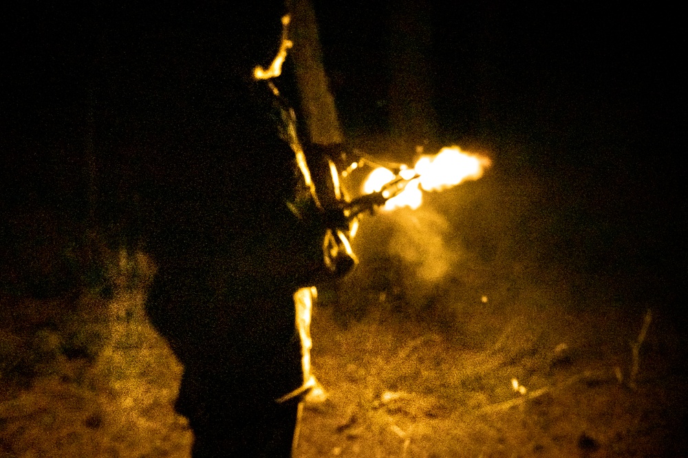 254th RTI Conducts Night time Mass Casualty STX lane in 68W MOS-T Course