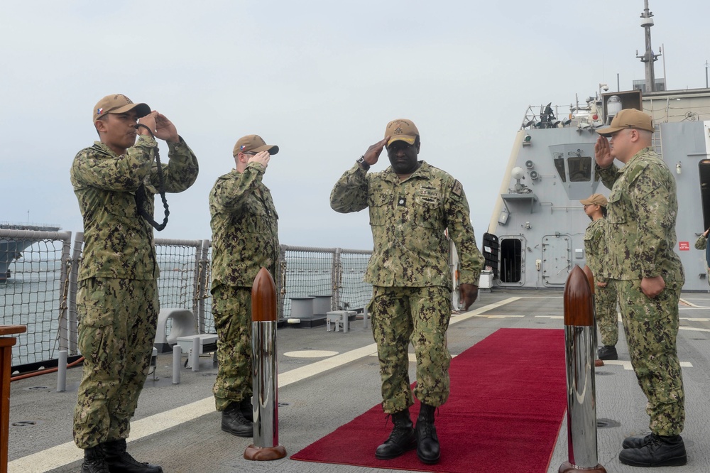 USS Fort Worth (LCS 3) Conducts Change of Command Ceremony