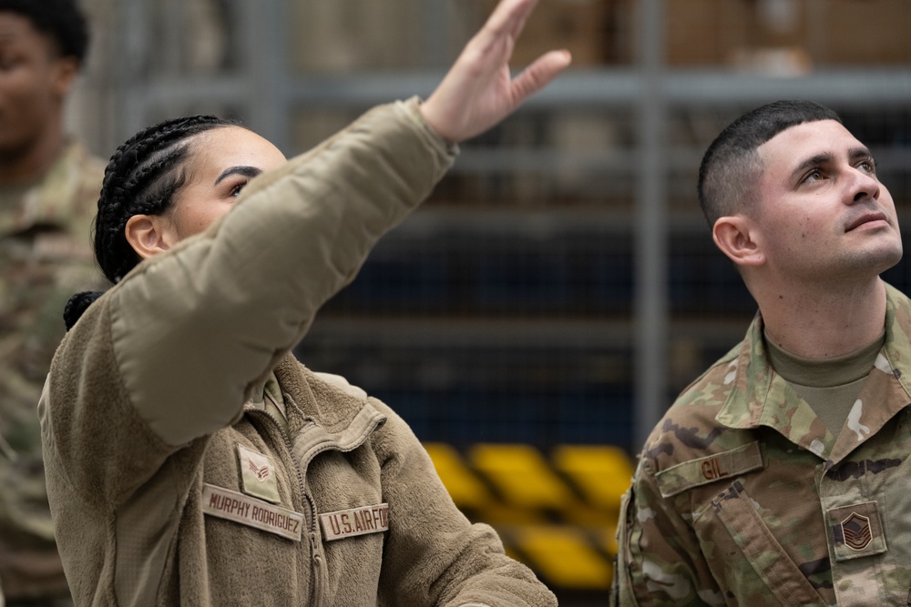 156th LRS support 52nd LRS during readiness exercise