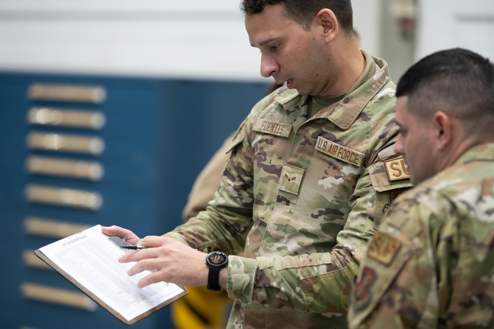 156th LRS support 52nd LRS during readiness exercise