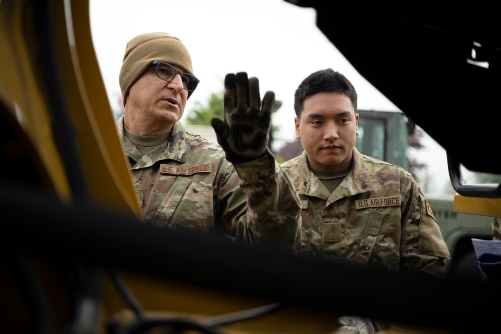 156th LRS support 52nd LRS during readiness exercise