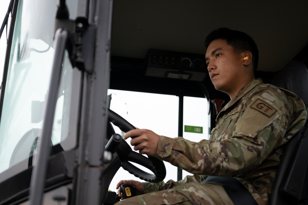 156th LRS support 52nd LRS during readiness exercise