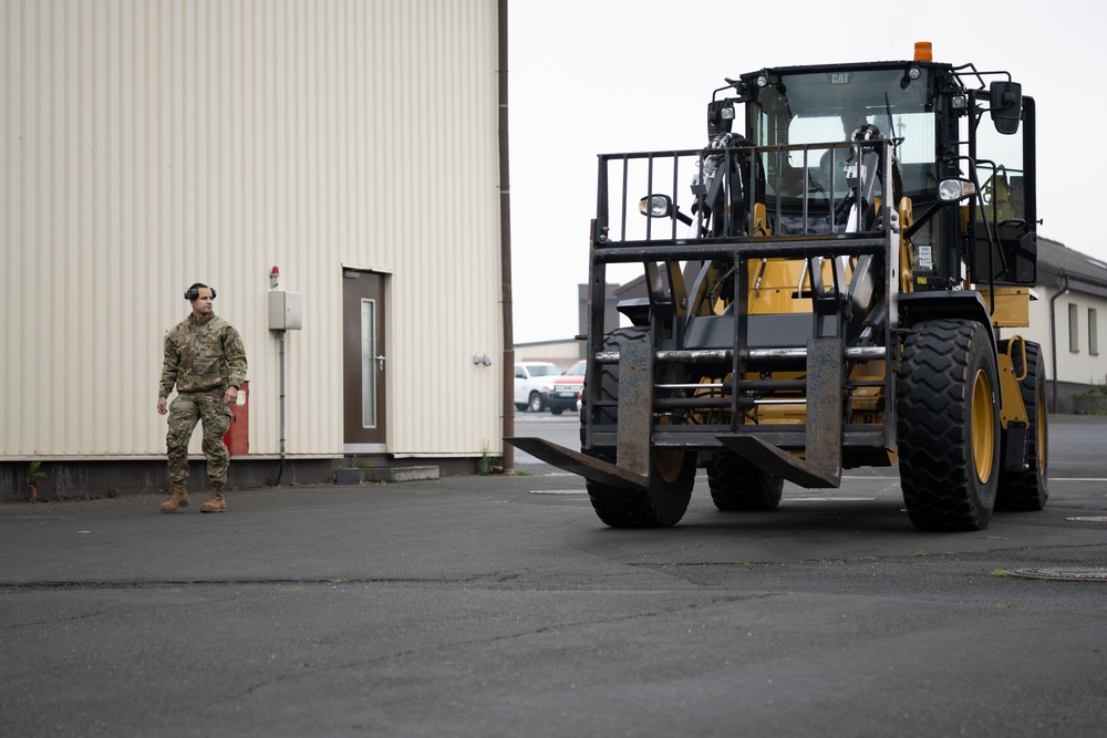 156th LRS support 52nd LRS during readiness exercise