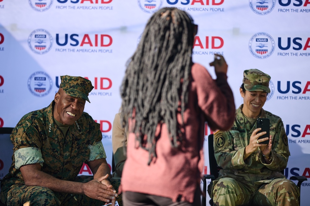 Gen. Langley attends a brief for PEPFAR and USAID from the APC Botswana