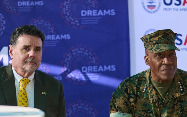 Gen. Langley attends a brief for PEPFAR and USAID from the APC Botswana