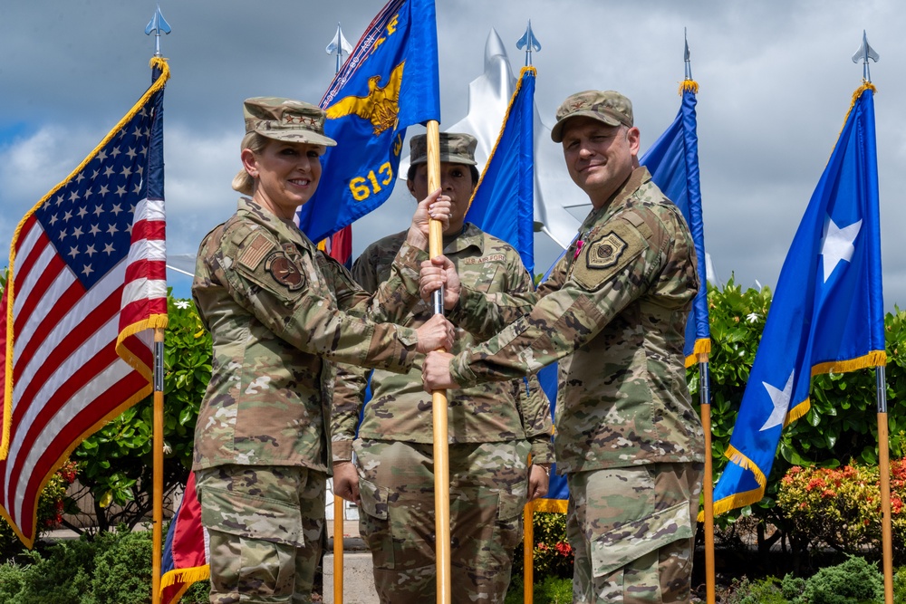 613 Air Operations Center Change of Command Ceremony