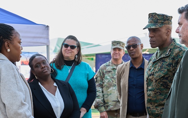 Gen. Langley attends a brief for PEPFAR and USAID from the APC Botswana