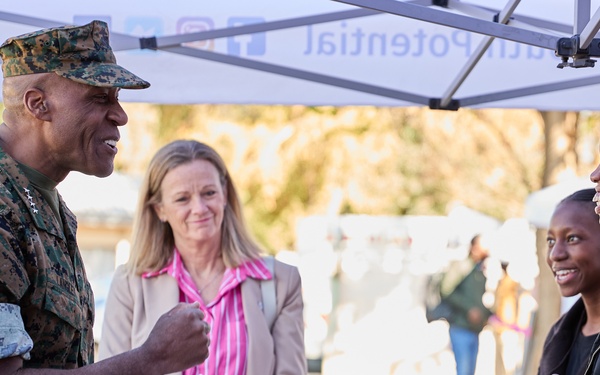 Gen. Langley attends a brief for PEPFAR and USAID from the APC Botswana