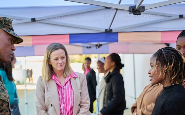 Gen. Langley attends a brief for PEPFAR and USAID from the APC Botswana
