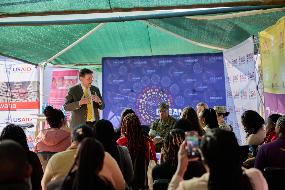 Gen. Langley attends a brief for PEPFAR and USAID from the APC Botswana