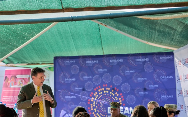 Gen. Langley attends a brief for PEPFAR and USAID from the APC Botswana