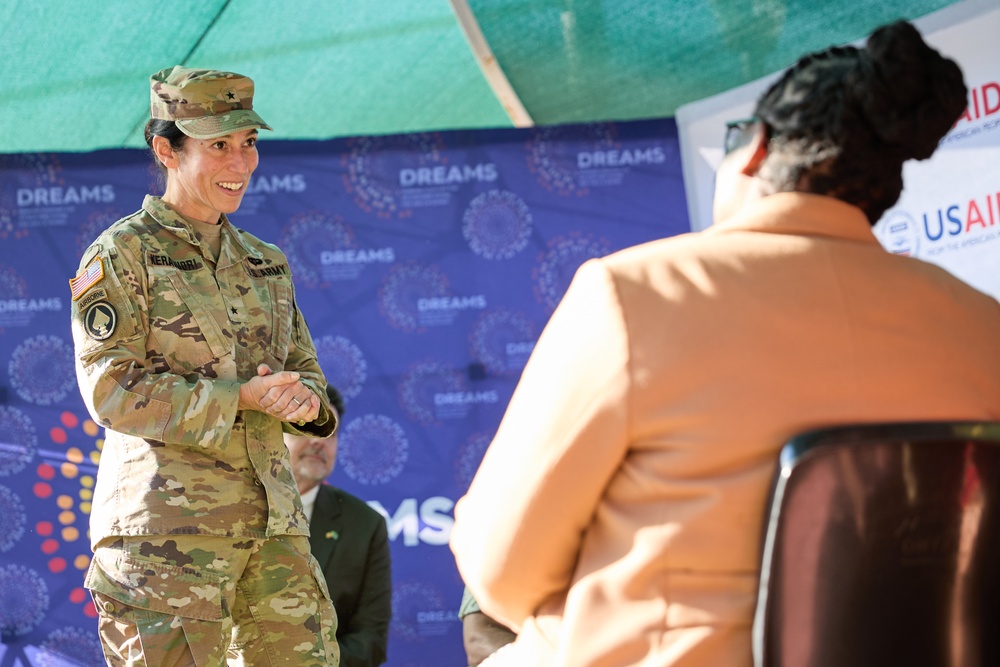Gen. Langley attends a brief for PEPFAR and USAID from the APC Botswana