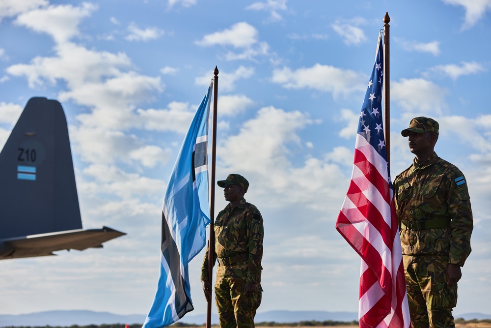 U.S. and Botswana C-130 Transfer