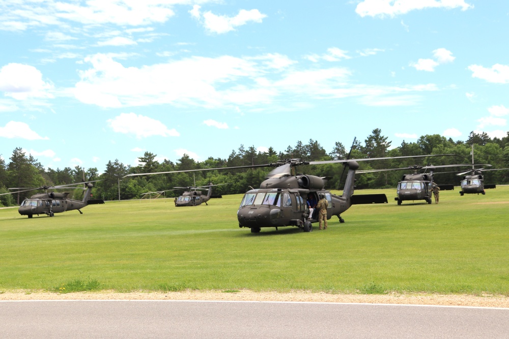 June 2024 UH-60 Black Hawk training operations at Fort McCoy