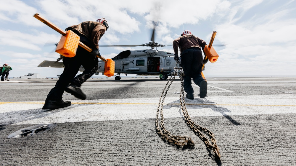 George Washington Conducts Flight Operations