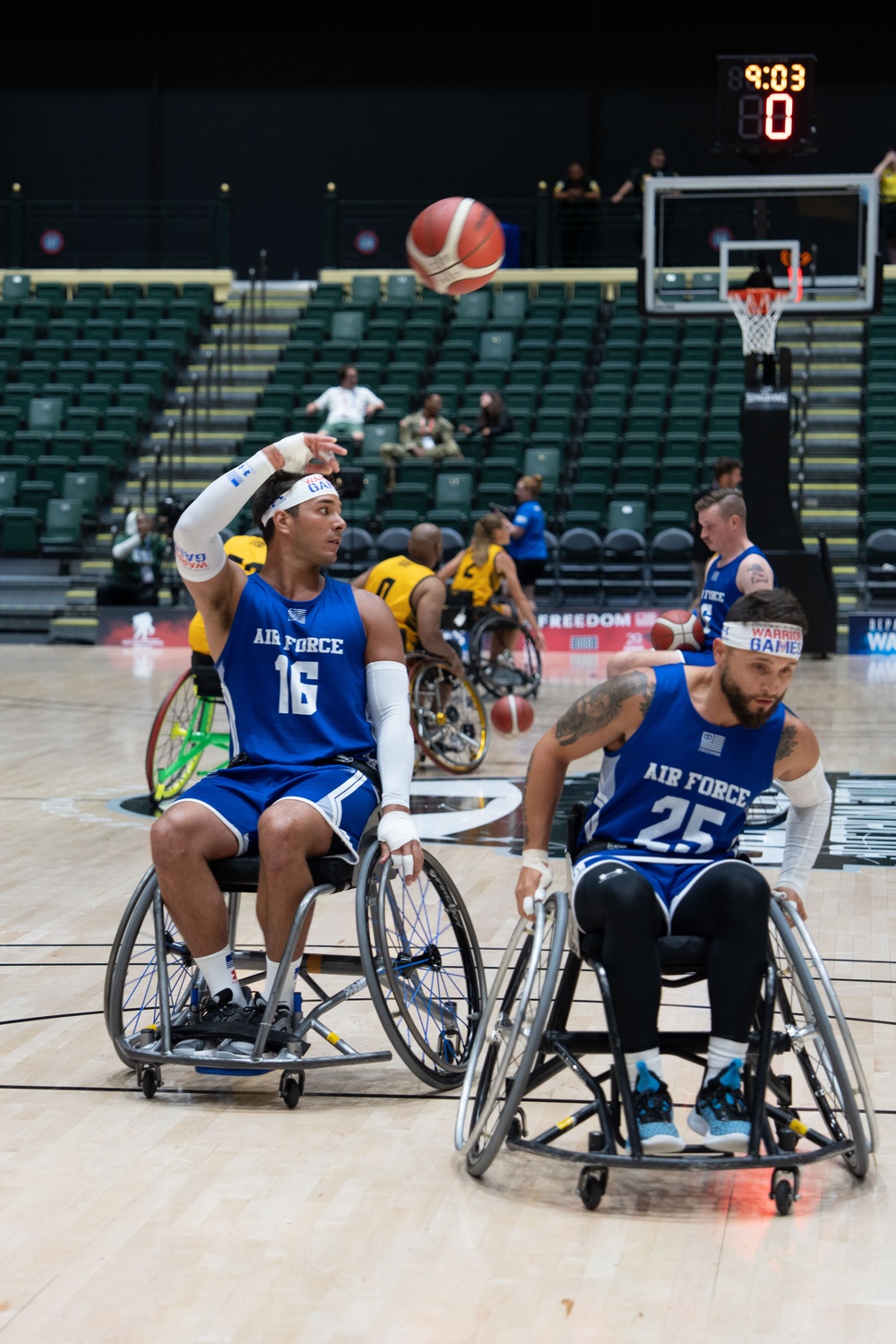 2024 Warrior Games | Wheelchair Basketball | Team Air Force | SrA Moses Nebraska (ret)