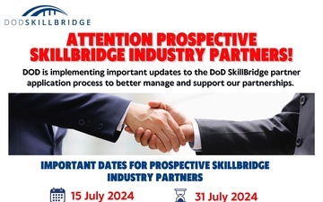 Department of Defense Modernizes DoD SkillBridge Application Process