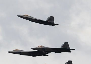 3rd Wing conducts a missing man formation flyover in remembrance of Captain Brock McArdle