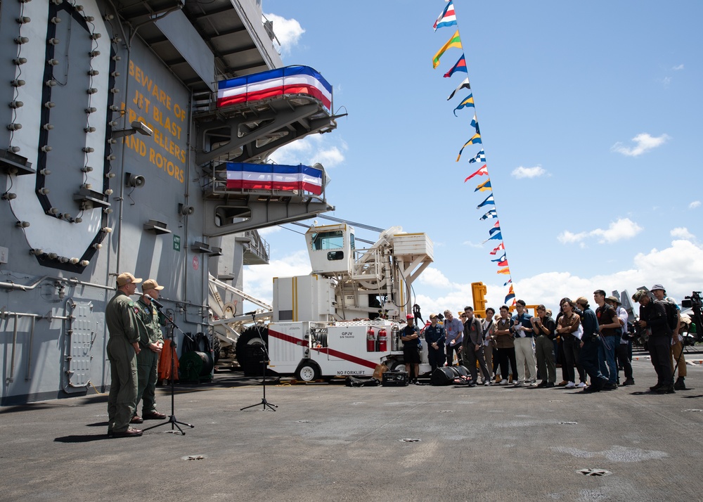 International Media Outlets Visit USS Carl Vinson During RIMPAC 2024
